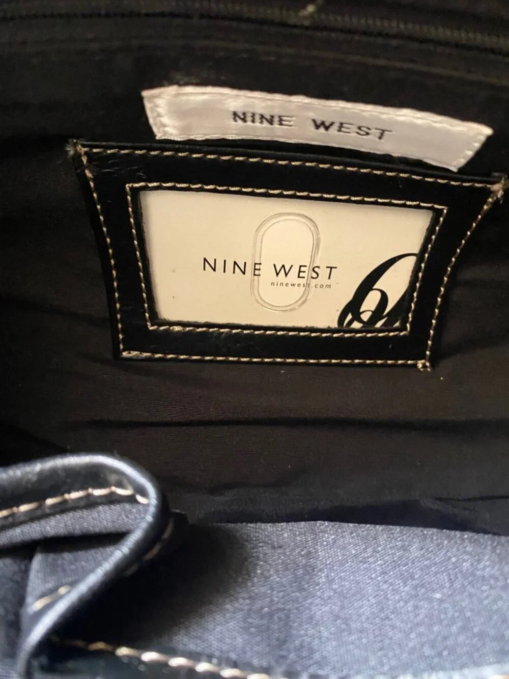 Nine West Geometric Pattern dome satchel Handbag Vintage Y2K